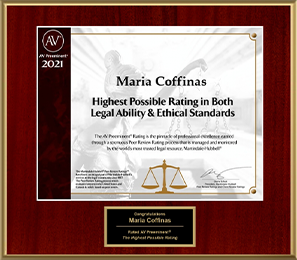 AV Preeminent Highest Rating 2021 - Maria